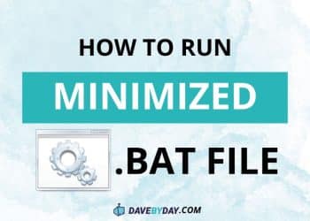 Run .BAT Files in Minimized Mode